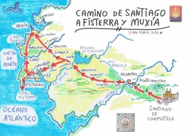 Casa De La Abuela En El Camino De Santiago A Finiesterre Неґрейра Екстер'єр фото